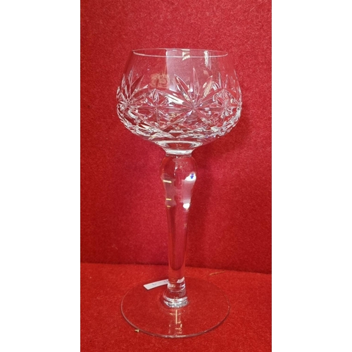 6 - Set of Six crystal glasses