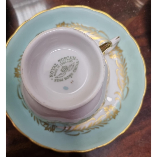 77 - Royal Tuscan Fine Bone China Teaware 12 setting