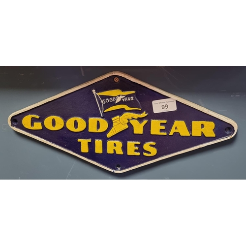 99 - Good Years Cast Iron Tires Sign