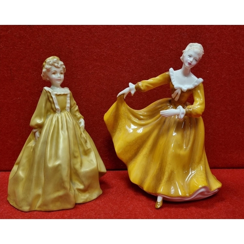 181 - Royal Doulton Figure - Kirsty and Roual Worcester Grandmothers Dress