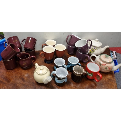 244 - Collection of Cups and Tea Pots etc.