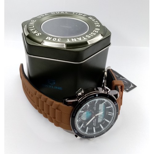 410 - Boxed Gents Skyline Wristwatch