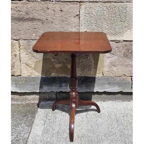 113 - Mahogany Tripod occasional Table