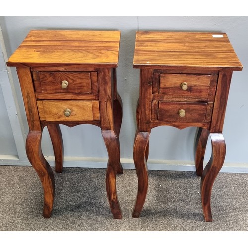 128 - Pair of 2 Drawer Bedside Chests