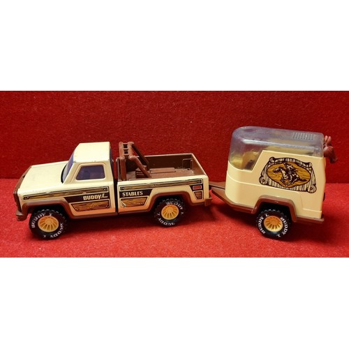 452 - Buddy Toys Jeep+ Horse Box Made in USA c1980s