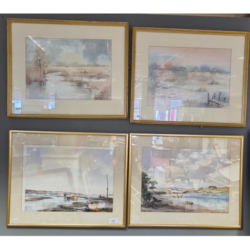 270 - Set of 4x Framed Pictures