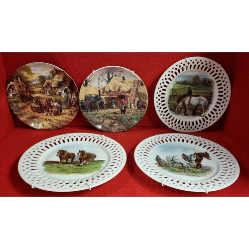 272 - 5 Horse Plates