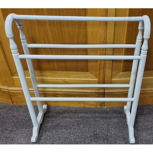 274 - White Towel Rail