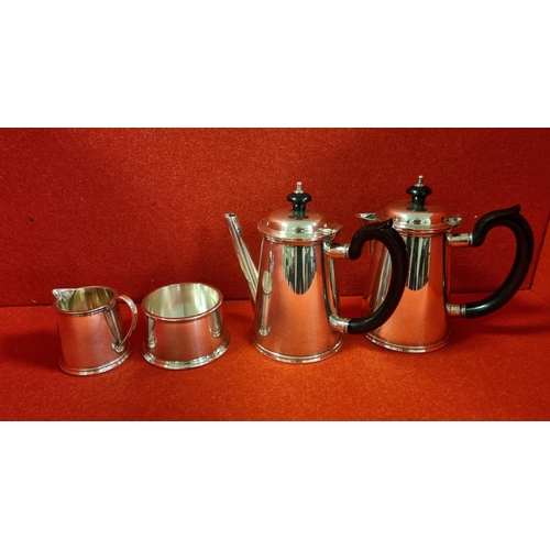 351 - Cardinal Plate 4 Piece EPNS Tea Set