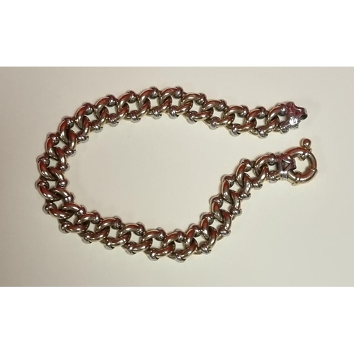 562 - 14k (Marked 585 Italy)  Bracelet  22.1g