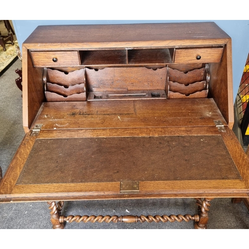 634 - Oak Fall Front Writing Bureau