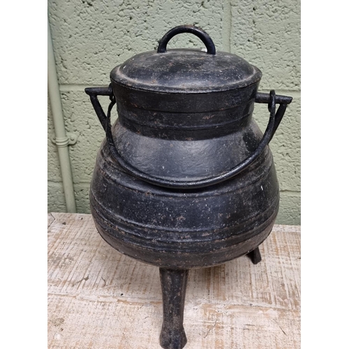 669 - Cast Iron Pot with Lid