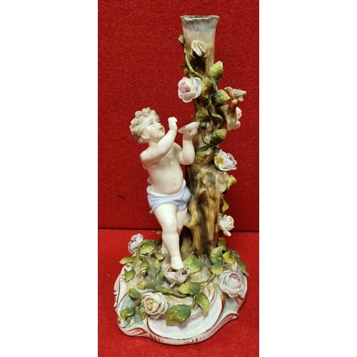 728 - Porcelain Candlestick