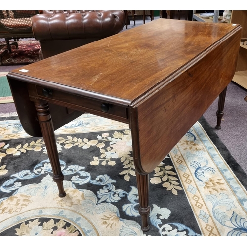 735 - Mahogany Drop Leaf Table