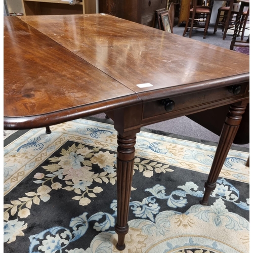 735 - Mahogany Drop Leaf Table