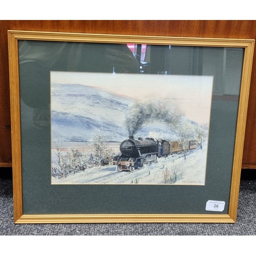 26 - Framed Watercolour 