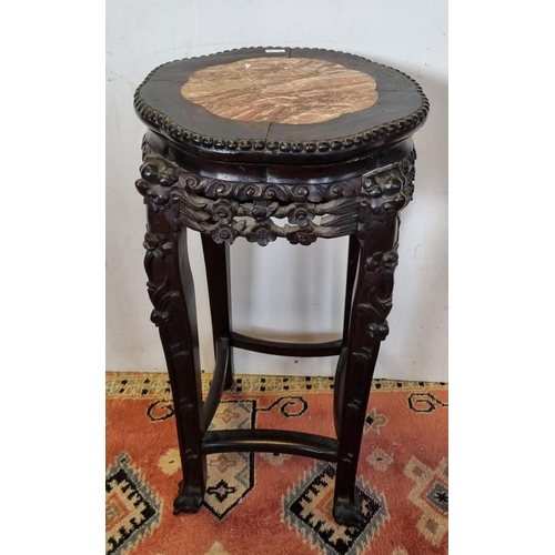 50 - Marble Topped Jardinière Stand