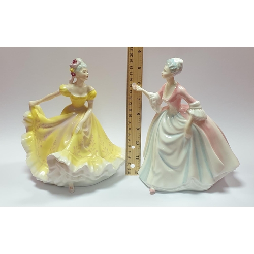 63 - Lot of 2x Royal Doulton Figures - Diana & Ninette