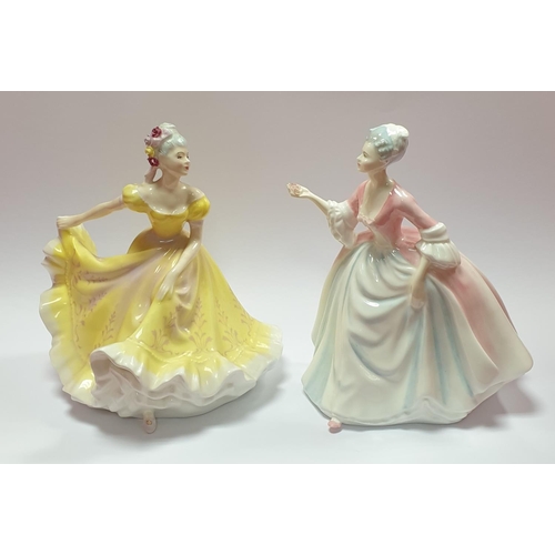 63 - Lot of 2x Royal Doulton Figures - Diana & Ninette