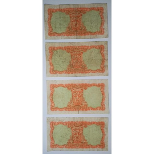 627 - 4 x 10 Shillings Irish Notes, Lady Lavery