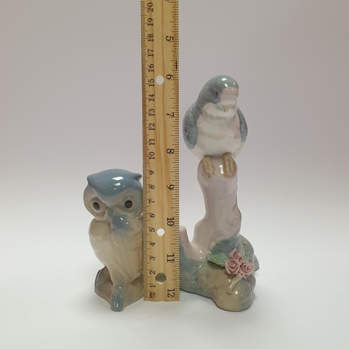 24 - Pair of Valentia Figures, Owl & Budgie