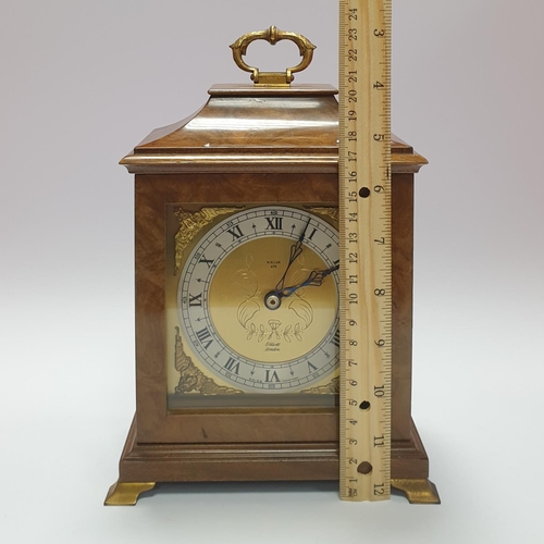 26 - Elliott Transistor Walnut Cased Brass-Faced Mantel Clock