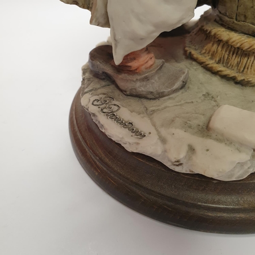 27 - Girl Bathing Dog Figure