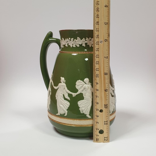 30 - Carltonware Ceramic Pitcher with relief detail