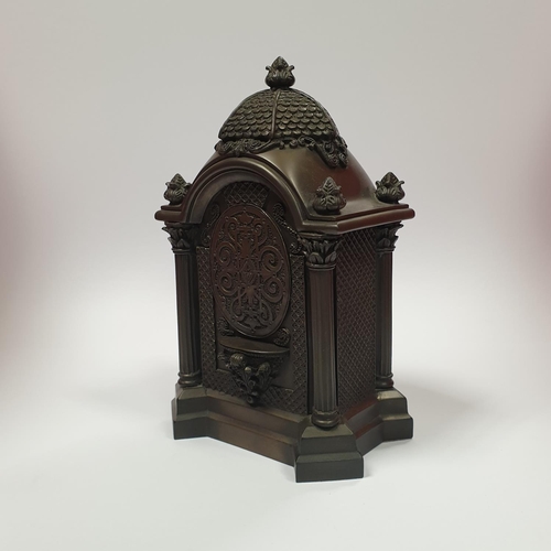 36 - Genesis Mantel Clock & Two Genesis Figurines (Boy and Girl - some damage to girl)