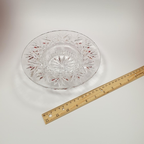 38 - Pair of Waterford Crystal Candle Holders, Diameter 20cm