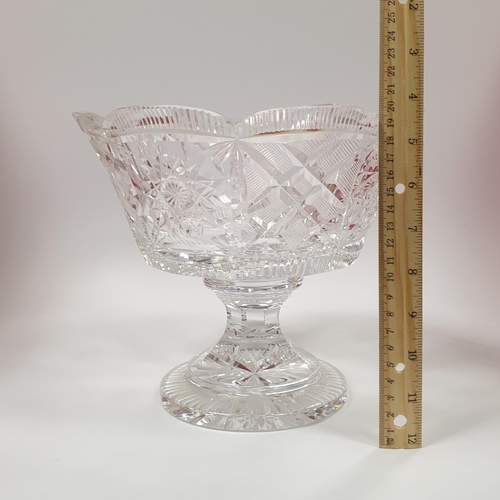 41 - Waterford Crystal Footed Bowl, H:20 x D:24cm
