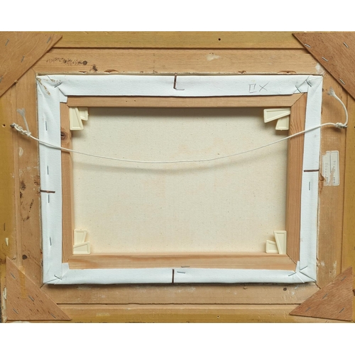 10 - Heavy Gilt Framed Painting by Les Pearson, signed H:45 x W:55cm