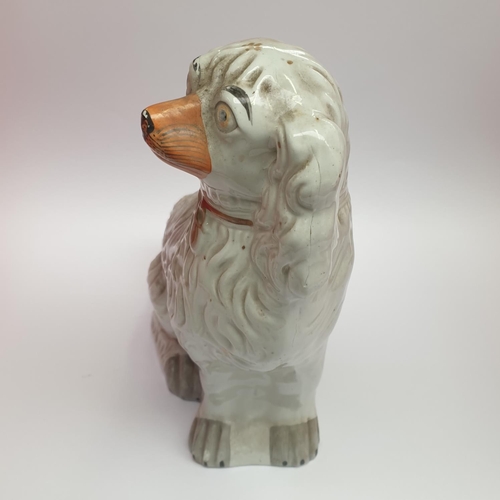13 - Pair of Staffordshire Dogs, 31cm high