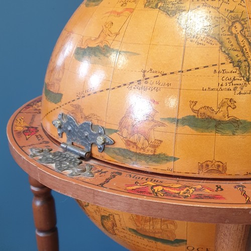 30 - Narrow Globe Drinks Trolley, H:90 x D:50cm