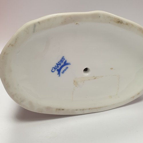 54 - Ornament, Girl on Donkey -  Casades Spanish, Height 30cm