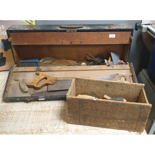45 - Carpenter Timber Tool Box, Handmade