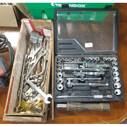 54 - Assorted Wrenches etc.