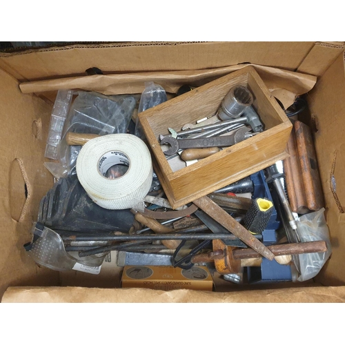 96 - Box of Assorted Tools & Accessories