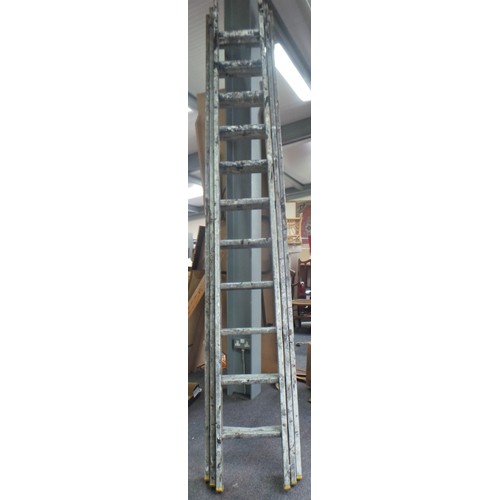 318 - 3 Piece Aluminium Ladder approx 30ft