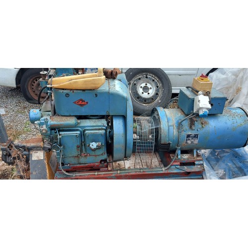 336 - 7.5 KVA 2 Cylinder Petter Diesel Generator (online viewing only)