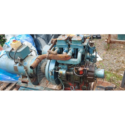 336 - 7.5 KVA 2 Cylinder Petter Diesel Generator (online viewing only)