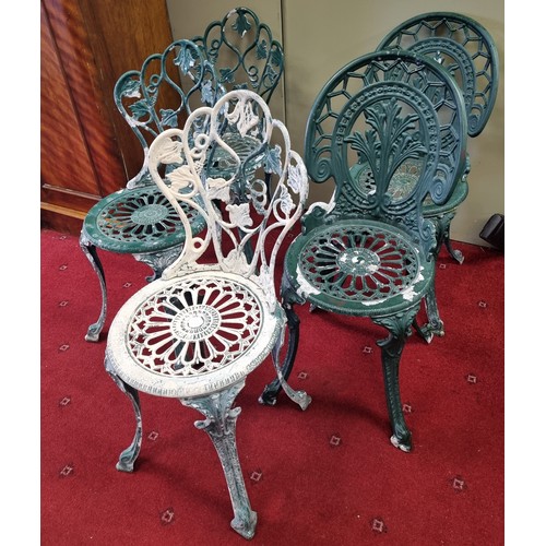 339 - Lot of 5x Aluminium Garden Chairs