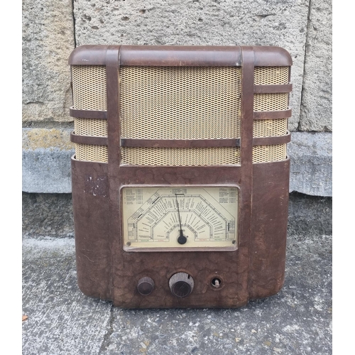 9 - Bakelite Radio, Untested. H:47 x W:40 x D:22cm