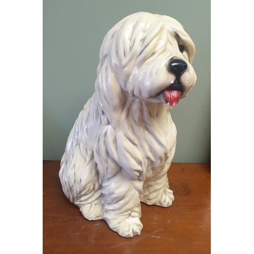 22 - Ceramic Dog Ornament, Height 50cm