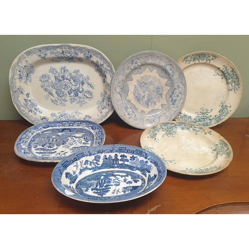 35 - Collection of Blue & White Plates, 6pcs