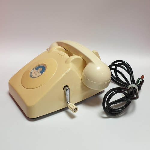 117 - Two 1960's Bakelite Wind-Up Phones