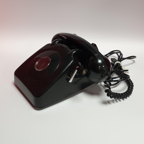 117 - Two 1960's Bakelite Wind-Up Phones