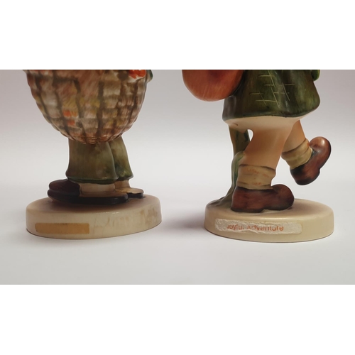 163 - Two Hummel Figures - Joyful Adventure & Easter Greetings