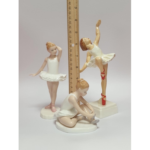 20 - Three Porcelain Figures - Royal Worcester 