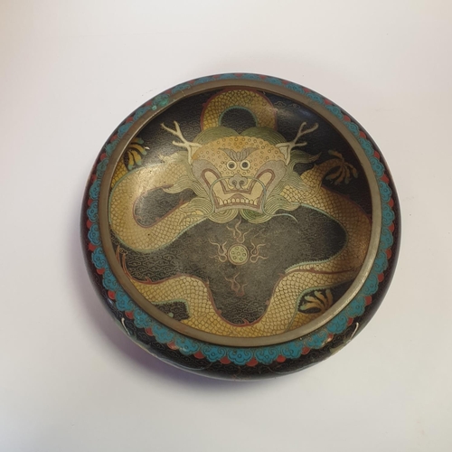 23 - Late 19th Century Cloisonné Bowl, Diameter 20 x 7cm